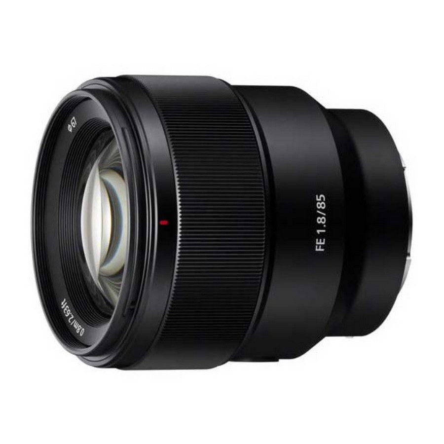 Lensa Kamera SONY FE 85mm f1.8 - depan